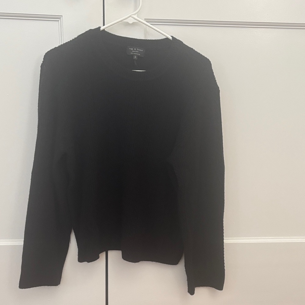 Rag & Bone 100% cashmere Black Crew Neck Sweater